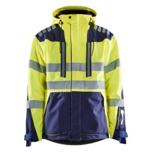 Blåkläder High Vis shelljack 44961918 - High Vis Geel/Marineblauw