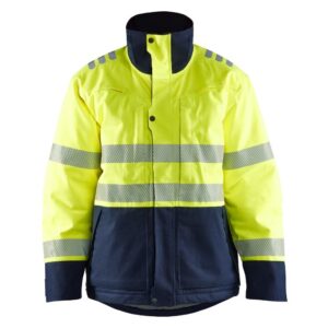 Blåkläder Multinorm Winterjas 45171534 - High Vis Geel/Marineblauw