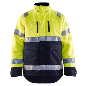 Blåkläder Winterjas High Vis 48281900 - High Vis Geel/Marineblauw