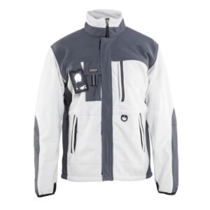 Blåkläder Winddicht fleecejack 48352520 - Wit/Grijs