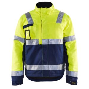 Blåkläder Winterjas High Vis 48621811 - High Vis Geel/Marineblauw