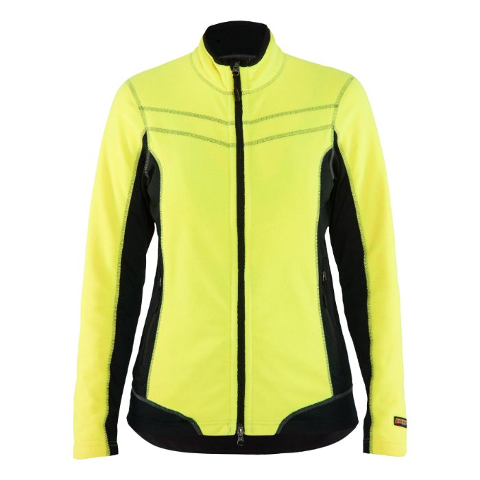 Blåkläder Dames Microfleecevest 49241010 - High Vis Geel/Zwart
