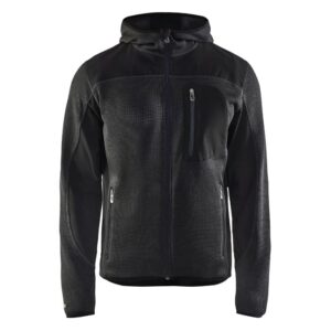 Blåkläder Gebreid vest met softshell 49302117 - Donkergrijs/Zwart