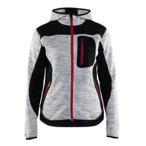 Blåkläder Dames Vest met Softshell 49312117 - Grijs mêlee/Zwart