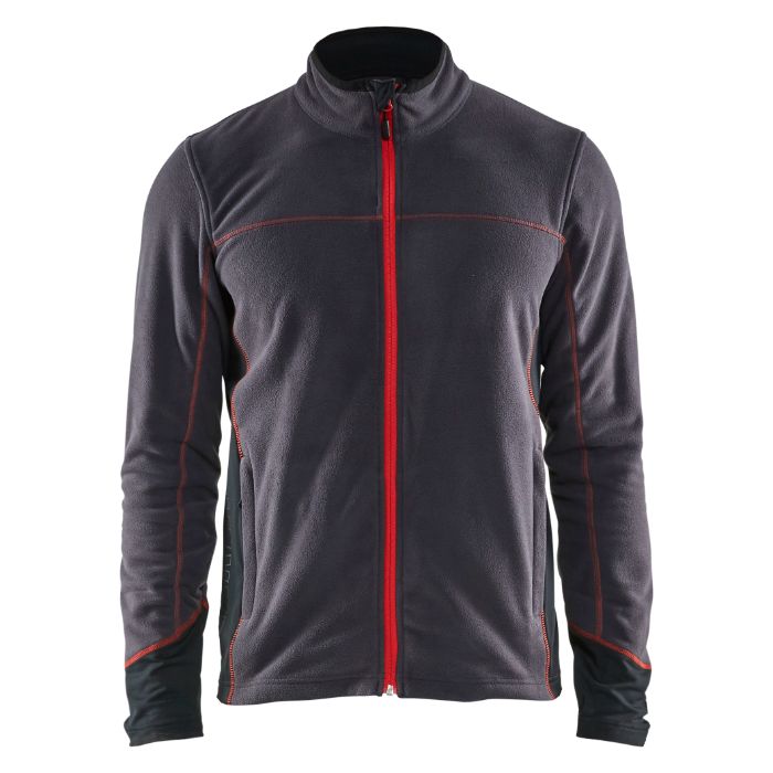 Blåkläder Microfleecevest 49951010 - Donkergrijs/Rood