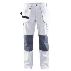 Blåkläder Dames Schilders Werkbroek 71311210 - Wit/Grijs