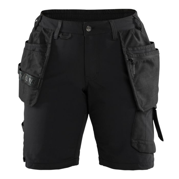 Blåkläder Dames short 4-weg Stretch 71831645 - Zwart/Donkergrijs
