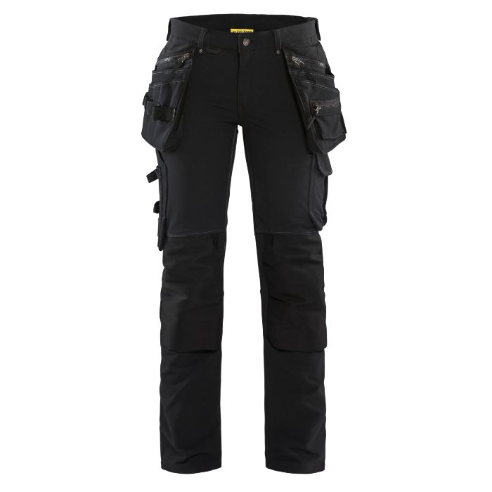 Blåkläder Dames 4-weg stretch werkbroek 71981644 - Zwart