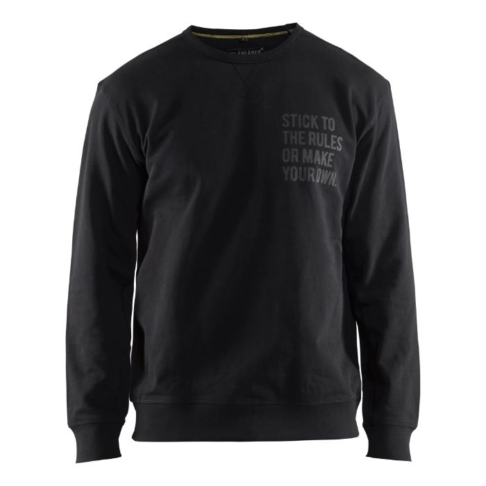 Blåkläder Sweatshirt Limited 'Stick to the Rules' 91851158 - Zwart