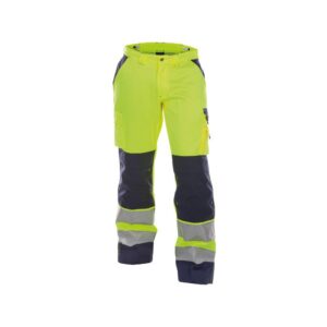 DASSY® Buffalo Hoge zichtbaarheidsbroek met kniezakken 200431 - FLUOGEEL/MARINEBLAUW