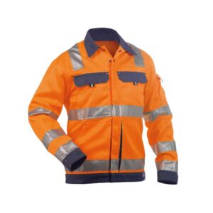 DASSY® Dusseldorf Hoge zichtbaarheidsvest 300184 - FLUO-ORANJE/MARINEBLAUW