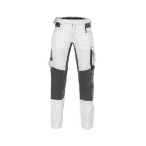 DASSY® Dynax Painters Women Schildersbroek met stretch en kniezakken voor dames 201020 - WIT/ANTRACIETGRIJS