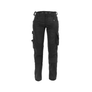 DASSY® Dynax Women Werkbroek met stretch en kniezakken voor dames 201001 - ZWART