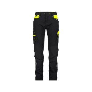 DASSY® Hong Kong Women Werkbroek met stretch voor dames 201134 - ZWART/FLUOGEEL