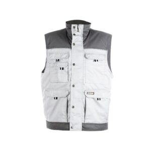 DASSY® Hulst Tweekleurige bodywarmer 350051 - WIT/CEMENTGRIJS