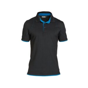 DASSY® Orbital Polo 710011 - ZWART/AZUURBLAUW