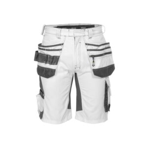 DASSY® Trix Painters Schildersshort met stretch en holsterzakken 250091 - WIT/ANTRACIETGRIJS