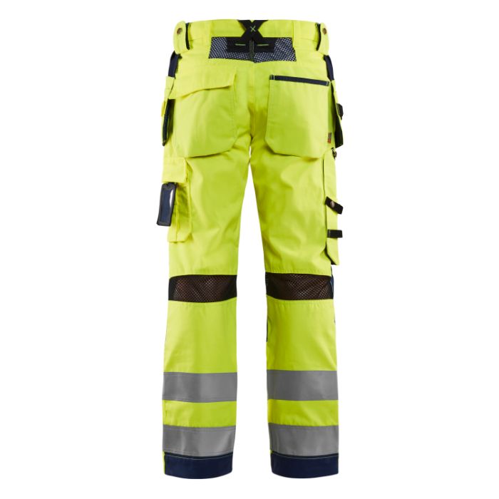 Blåkläder Werkbroek High Vis met ventilatie 15651811 - High Vis Geel/Marineblauw