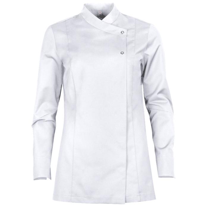 De Berkel BLANDA - Dames koksbuis met stretch wit - wit