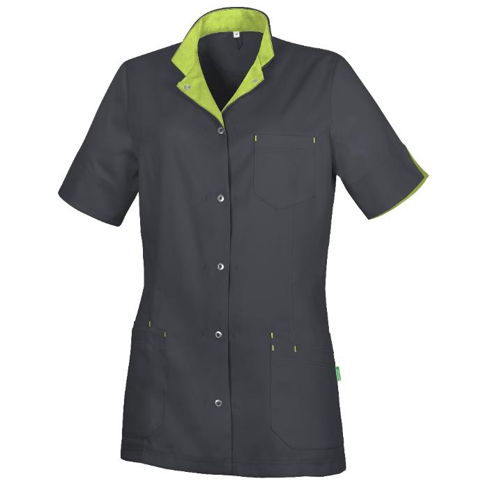 De Berkel RITA Damesjack Tencel antraciet/anijsgroen - antraciet/anijsgroen