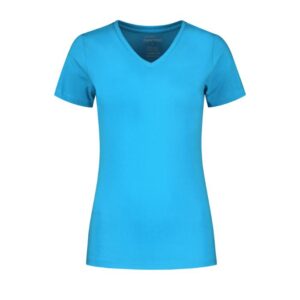 SANTINO T-shirt Jazz Ladies V-neck - Aqua