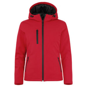 Clique Padded Hoody Softshell Lady 020953 - rood