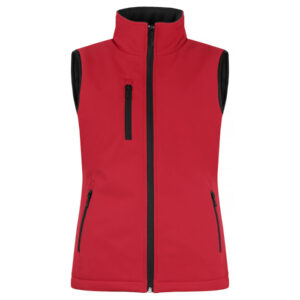 Clique Padded Softshell Vest Lady 020959 - rood
