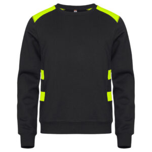 Clique Ambition Roundneck 21074 - signaalgeel