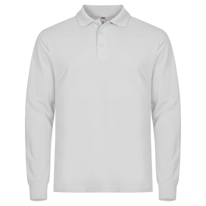 Clique Manhattan L/S Polo 28252 - wit