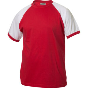 Clique Raglan-T 029326 - rood/wit
