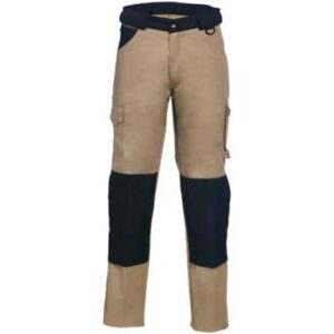 HAVEP 8657 broek - kaki/zwart