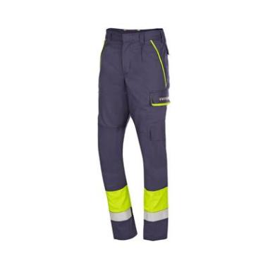 Sioen 084VA Calanques broek - marineblauw/fluo geel