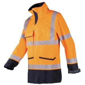 Sioen 7229 Falcon jas - fluo oranje/marineblauw