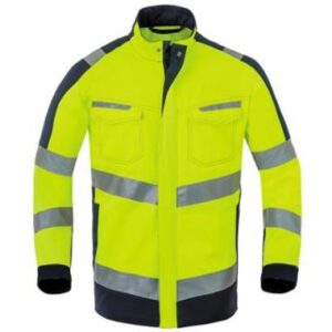HAVEP 50169 jas - fluo geel/marineblauw