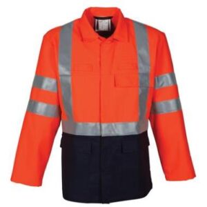 HAVEP 30008 jas - fluo oranje/marineblauw