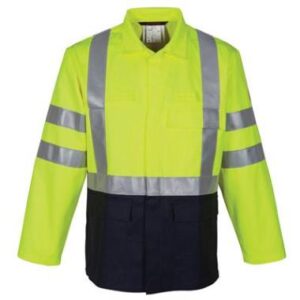 HAVEP 30012 jas - fluo geel/marineblauw