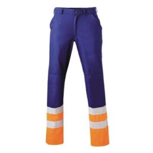 HAVEP 8397 broek - marineblauw/fluo oranje