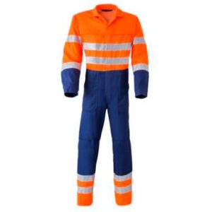 HAVEP 2415 overall - marineblauw/fluo oranje