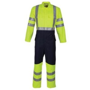 HAVEP 20006 overall - fluo geel/marineblauw