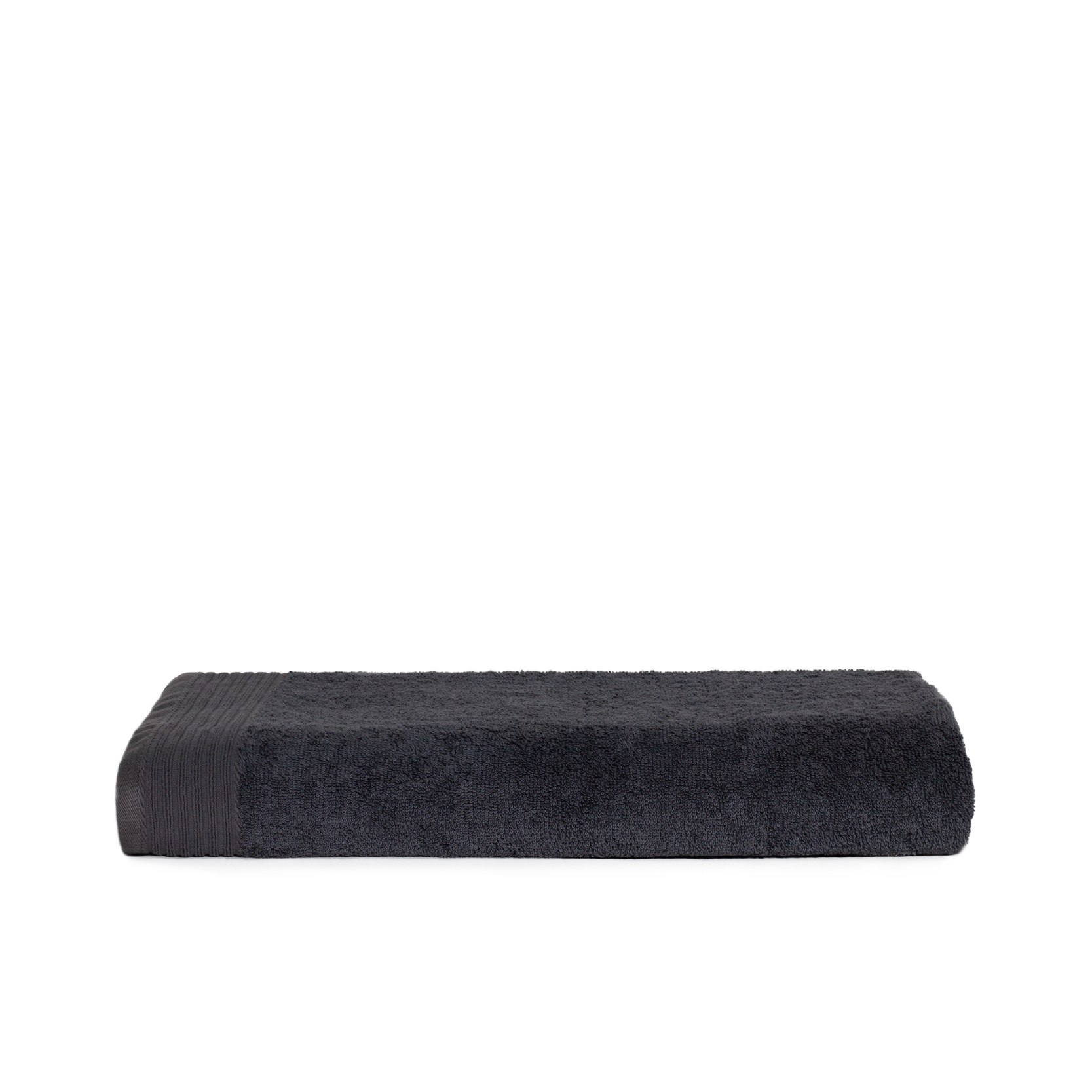 The one Klassieke Strandhanddoek 100 x 180 cm T1-100 borduren - Anthracite