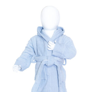 The one Babybadjas T1-Babybath borduren - Light Blue