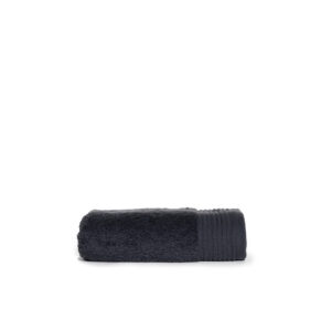The one Luxe Handdoek 50 50 x 100 cm T1-Deluxe50 borduren - Anthracite