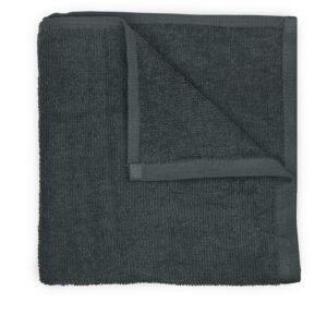 The one Salonhanddoek 45 x 90 cm T1-S45 borduren - Anthracite