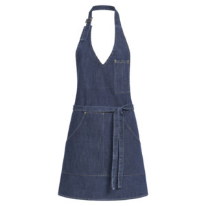 Greiff D halterschort denim 70x61 cm 44117-6900 - denim blauw