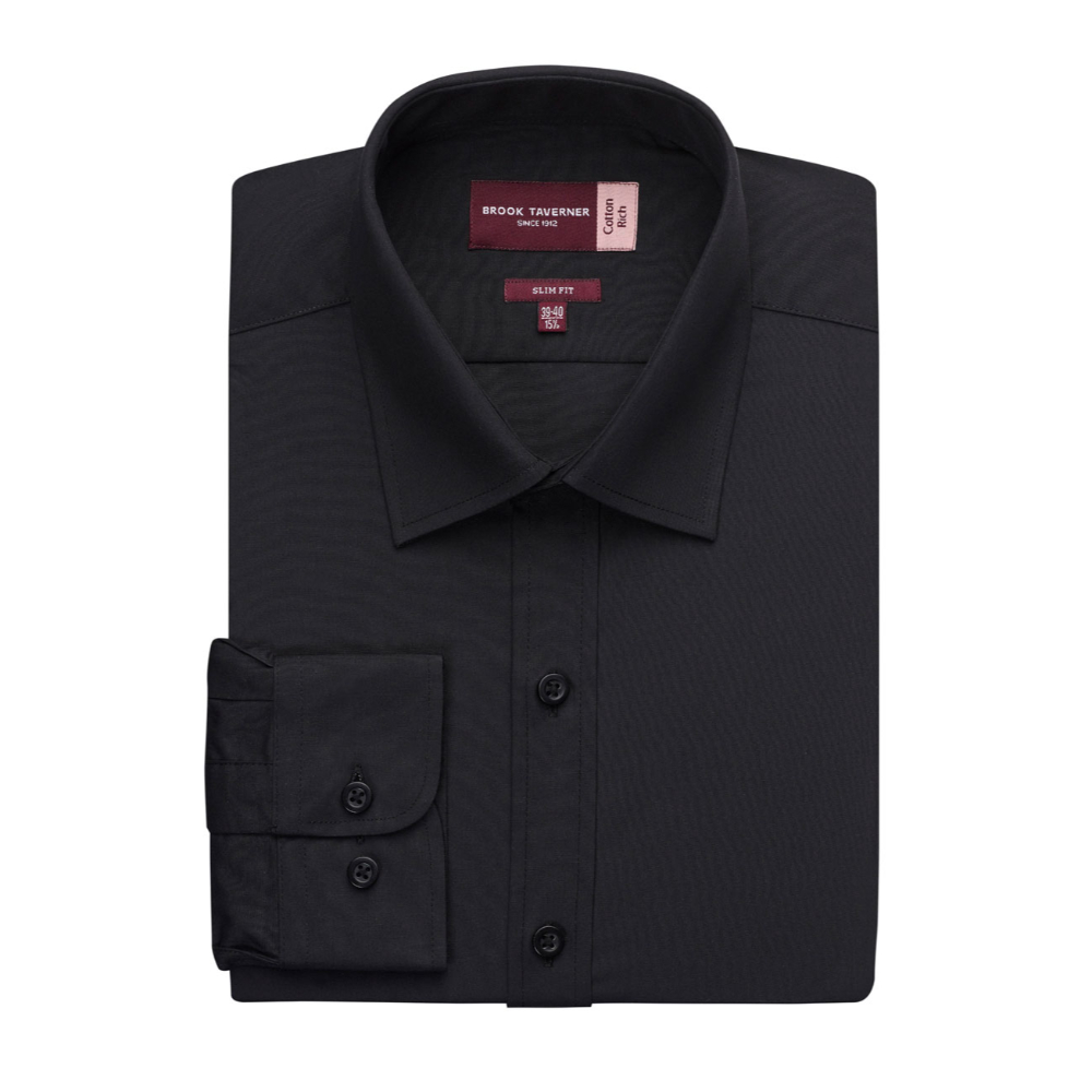 Brook Taverner Alba Men's L/S Shirt 7640 - Black