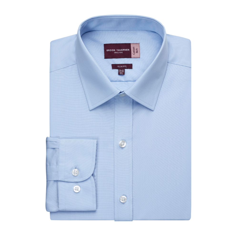 Brook Taverner Alba Men's L/S Shirt 7640 - Blue