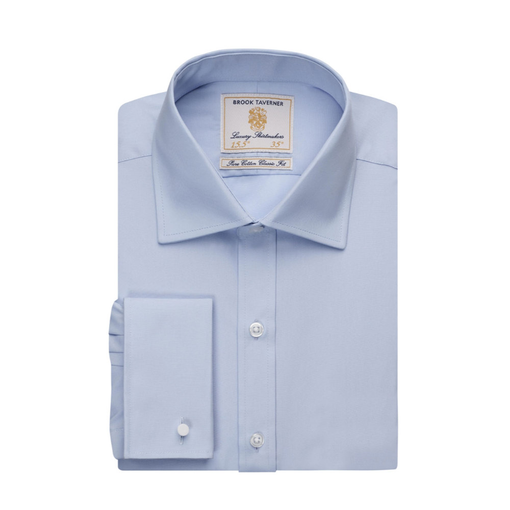 Brook Taverner Chester Men's L/S Shirt 7642 - Blue Pop