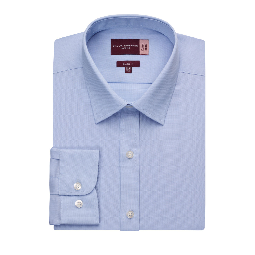 Brook Taverner Pisa Men's L/S Shirt 7721 - Sky Blue