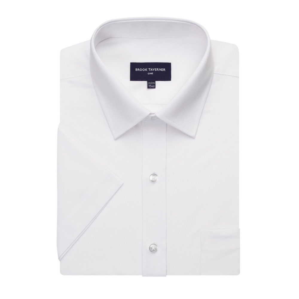 Brook Taverner Vesta Men's S/S Shirt 7743 - White