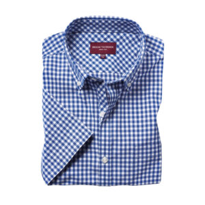 Brook Taverner Portland Men's S/S Shirt 7885 - Blue